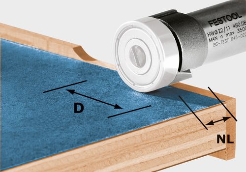 Frez do wyrównywania HW/KLS D22/8-OFK